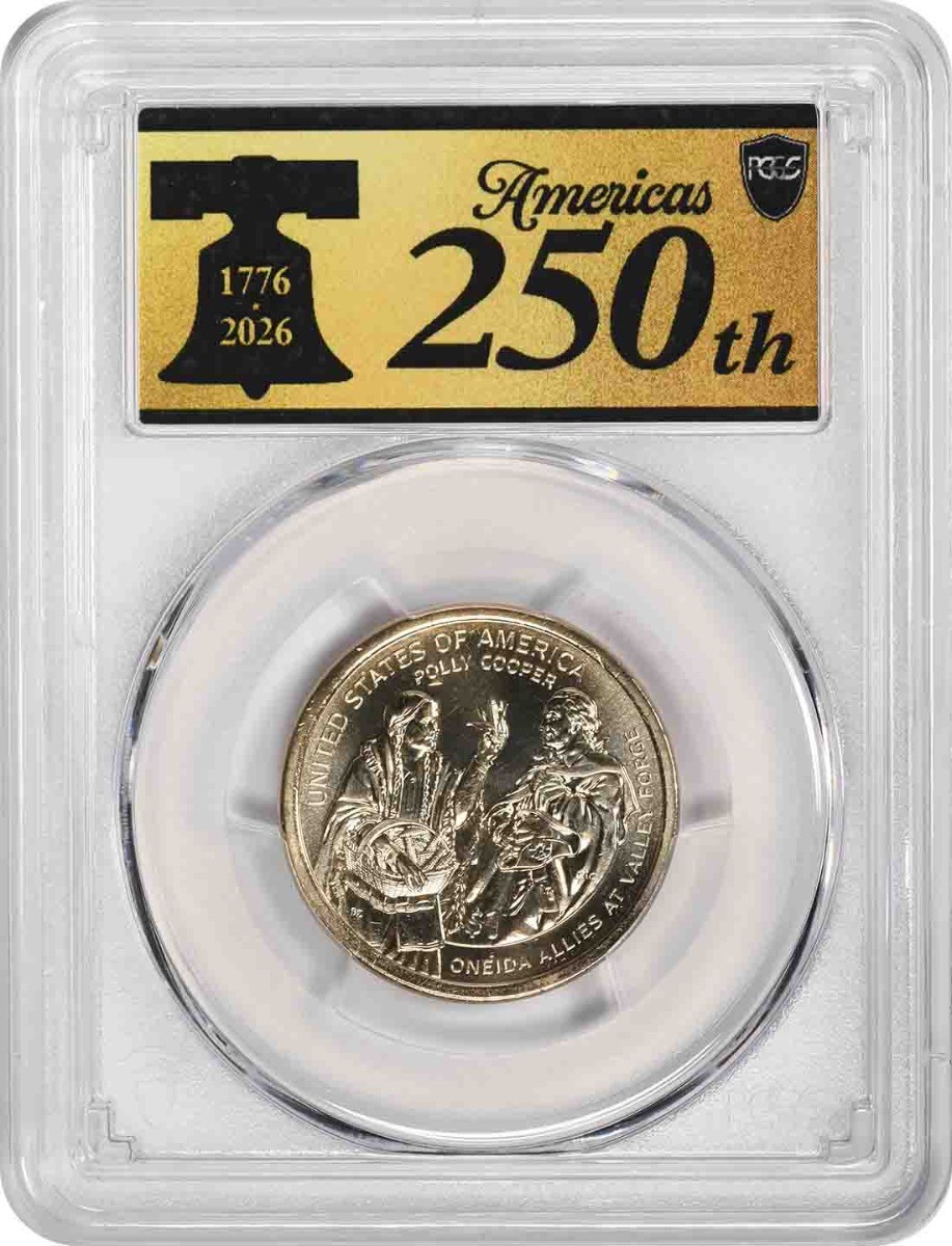 2026-D Sacagawea Native American Dollar Position A MS65 FS PCGS Anniv Label