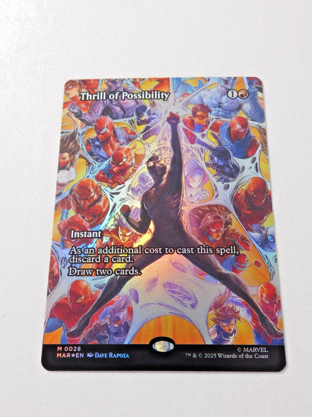 Thrill of Possibility Foil Borderless 0028 Spider-Man Magic the Gathering Thrill of Possibility Foil Borderless 0028 Spider-Man Magic the Gathering