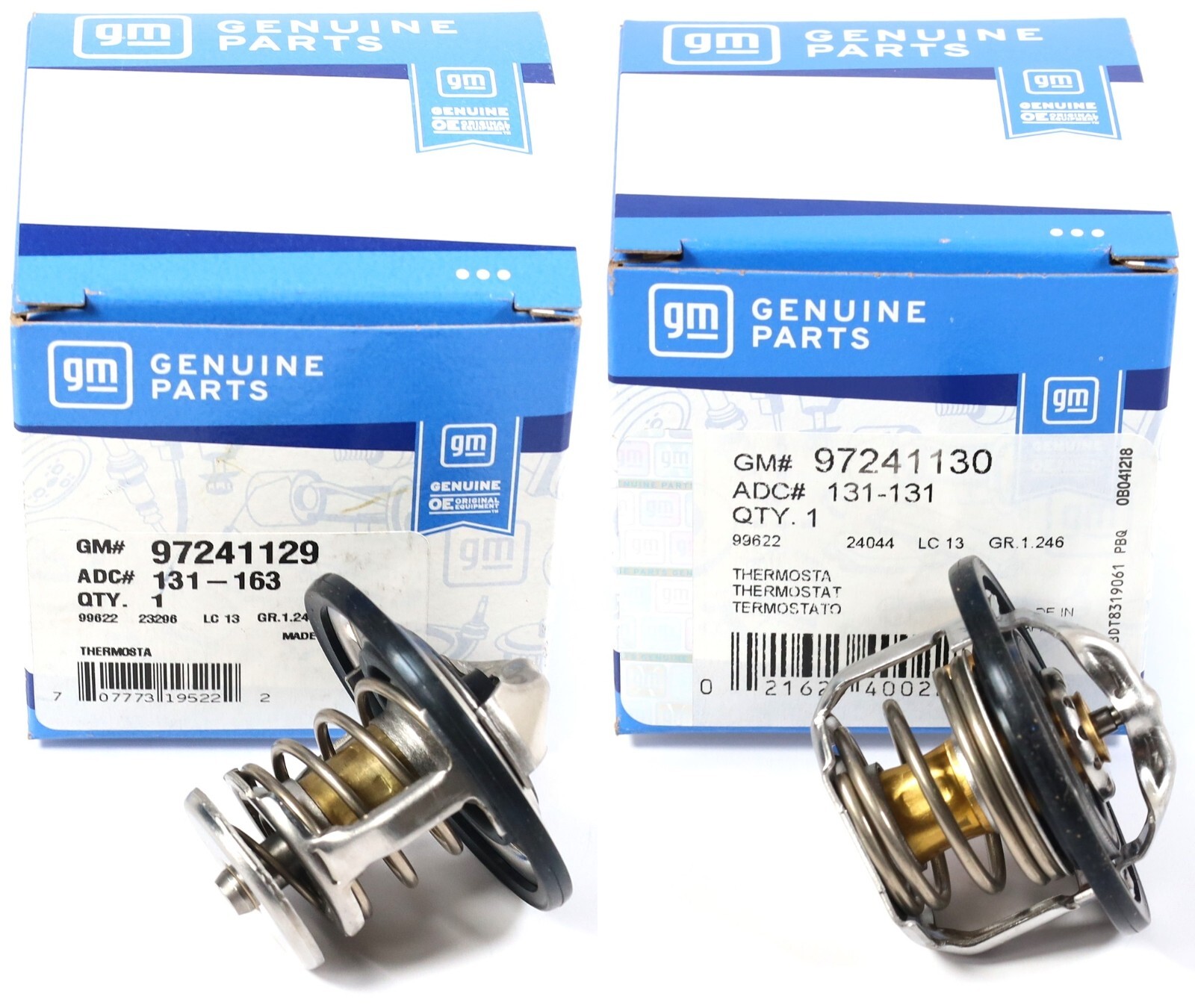 Genuine OEM GM 180 & 185 Thermostat Kit Front Rear Fits 2001-2018 Duramax Diesel