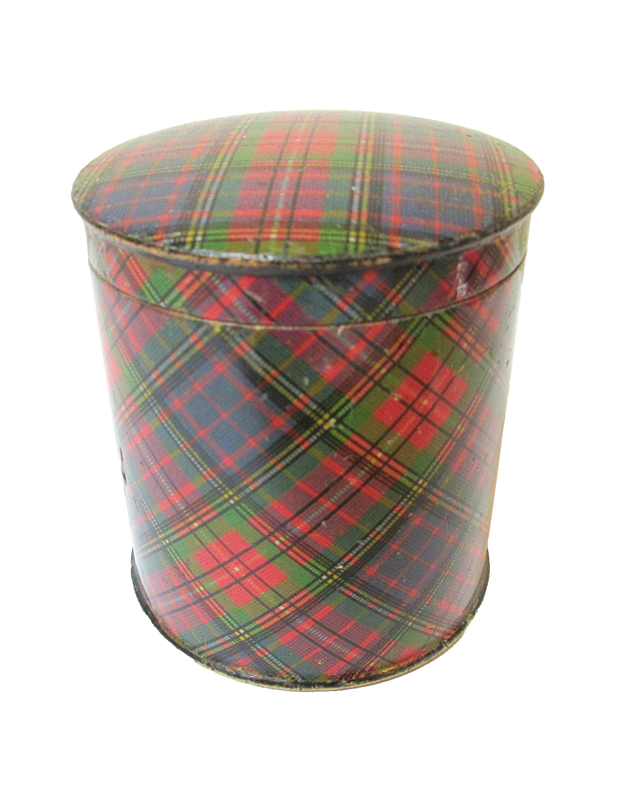 Antique Tartanware Tape Casket Clan Albert