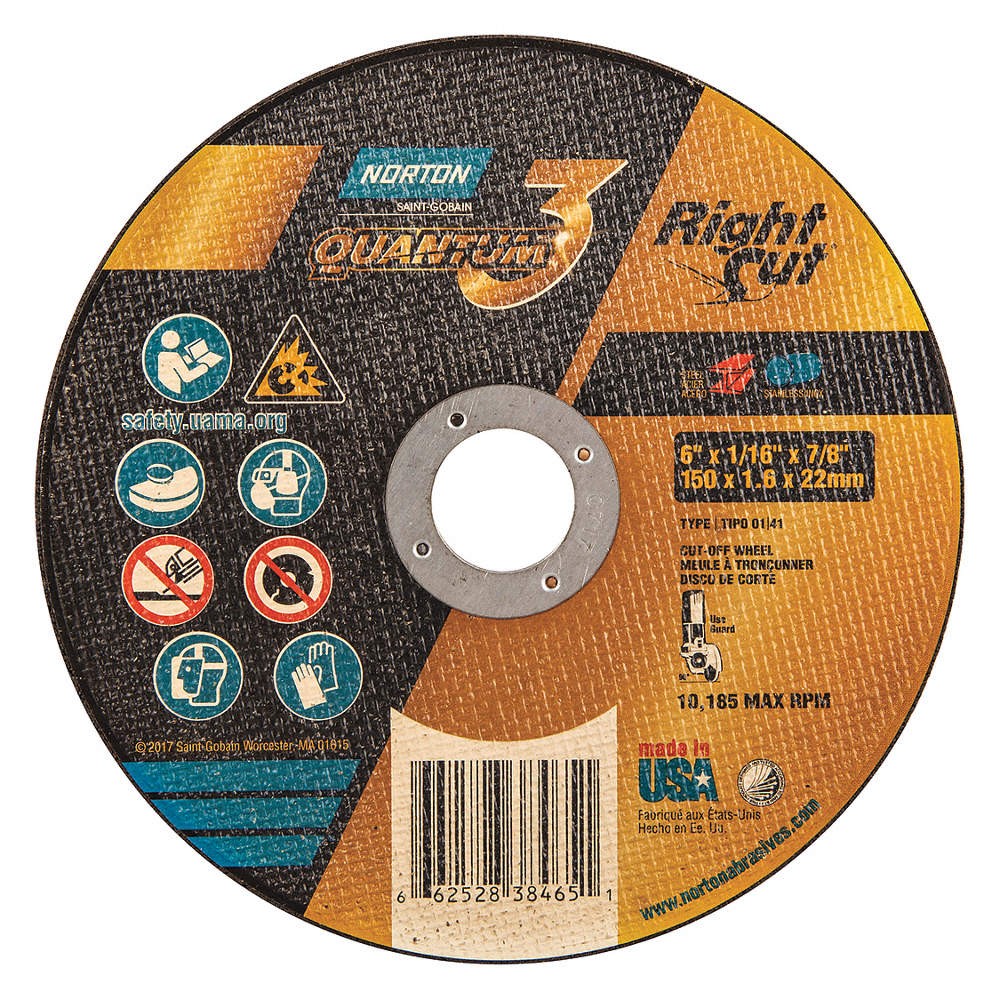 NORTON 66252838465 PK 25 CutOffWheel,7/8
