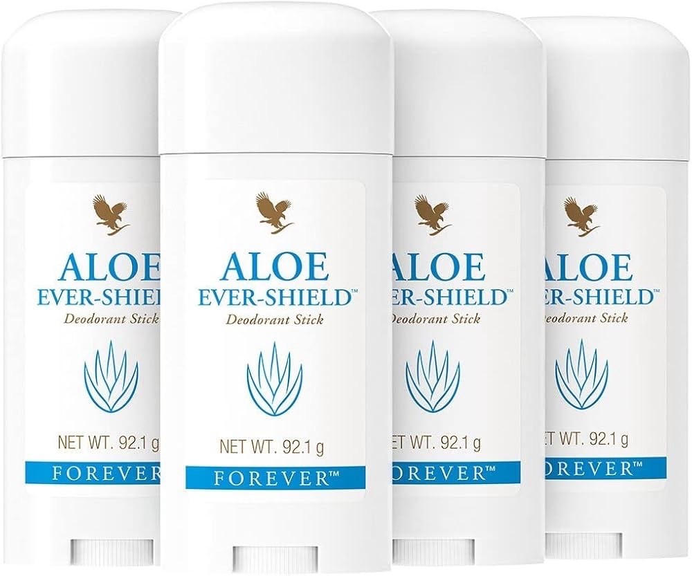 Forever Aloe Ever-Shield Deodorant Stick with Aloe Vera, 92.1 g pack of 4 Forever Aloe Ever-Shield Deodorant Stick with Aloe Vera, 92.1 g pack of 4