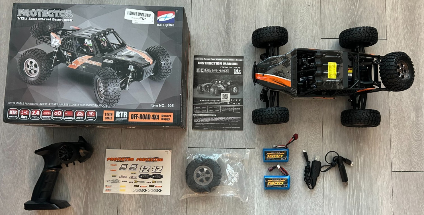 HAIBOXING Remote Control Car 1:12 Scale 4x4 RC Protector RTR Open Box 905 New 16
