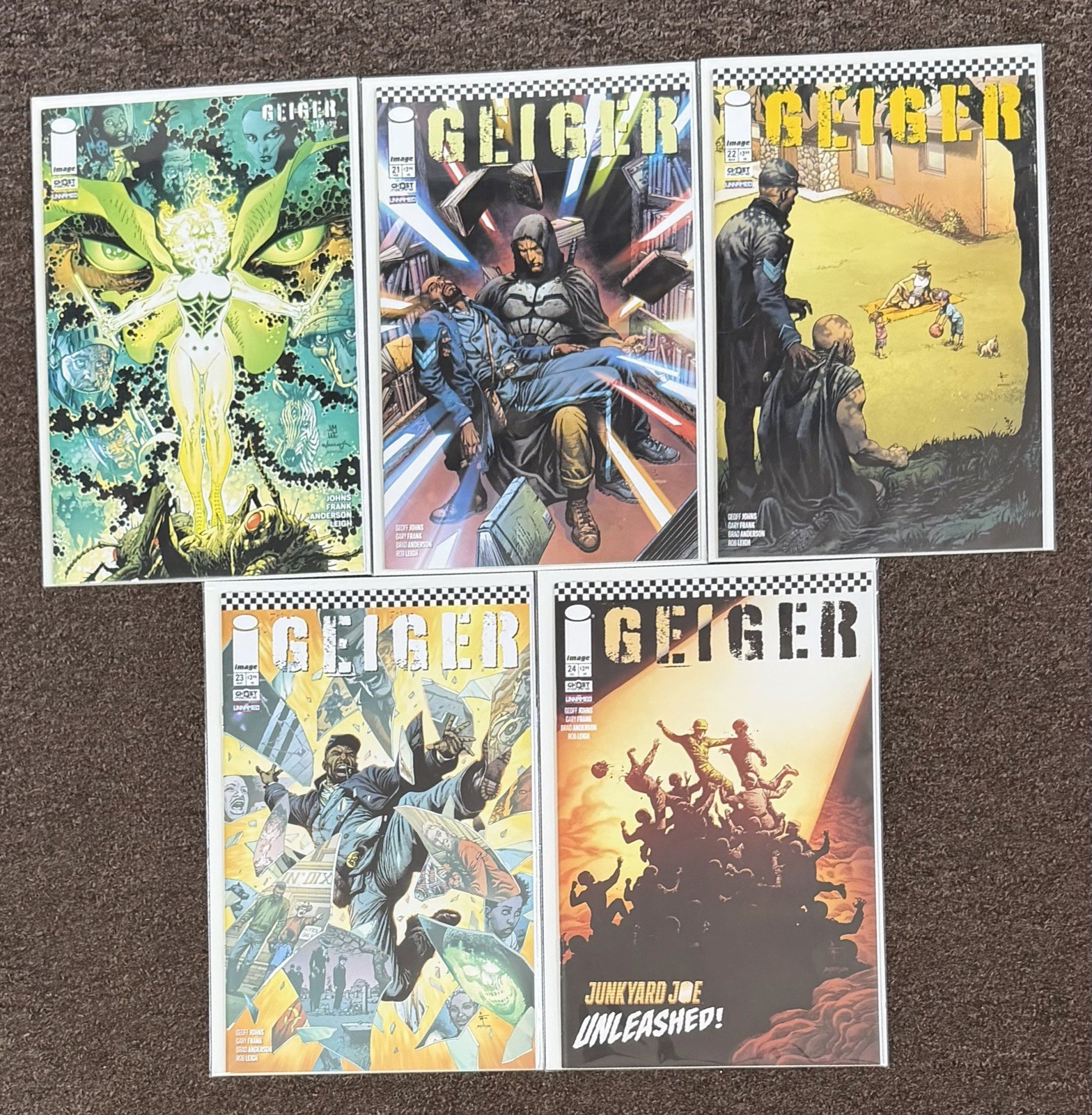 Geiger #19,21,22,23,24 NM Lot Image Comics Geoff Johns 2026 Geiger #19,21,22,23,24 NM Lot Image Comics Geoff Johns 2026