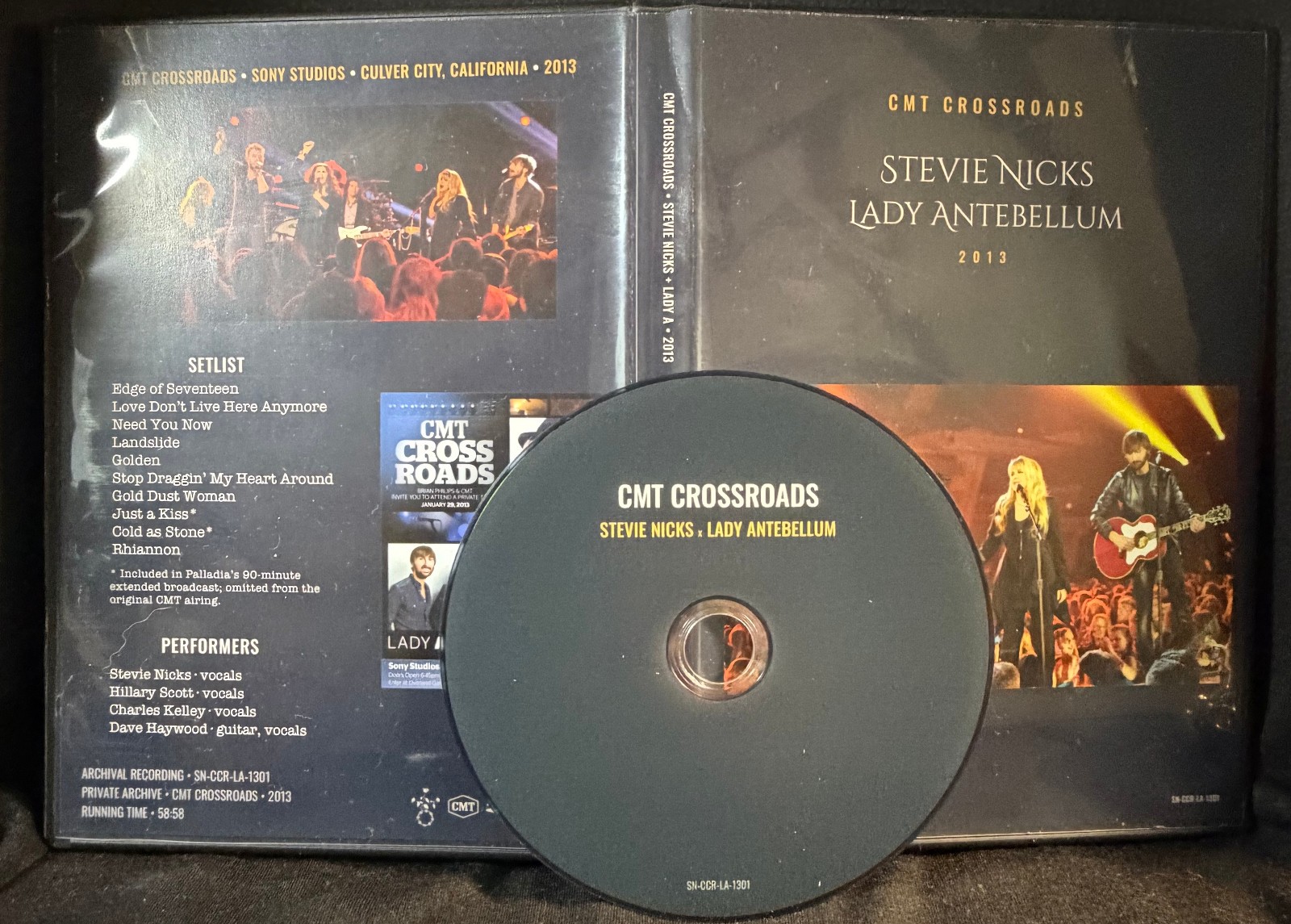 Stevie Nicks Lady Antebellum CMT Crossroads 2013 DVD Lady A Live Concert