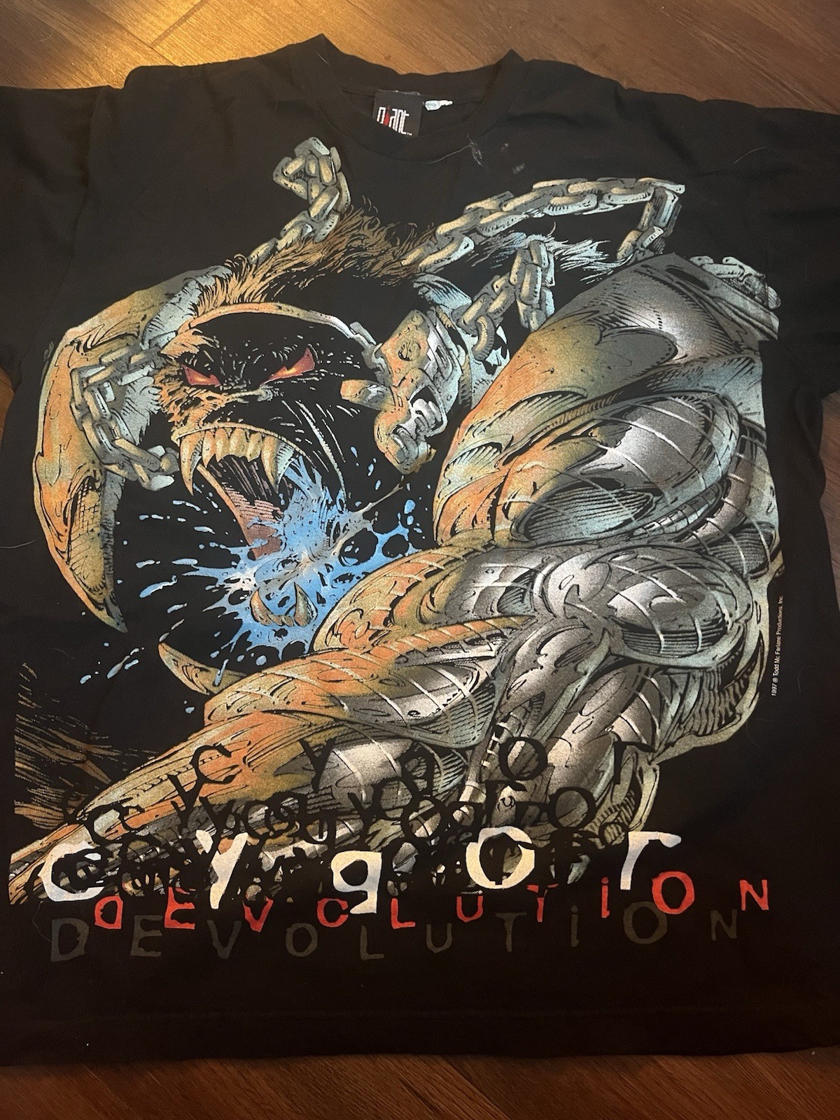 Vintage 1997 Todd MacFarlane Spawn Cygor Devolution XL Tee Shirt Vintage 1997 Todd MacFarlane Spawn Cygor Devolution XL Tee Shirt