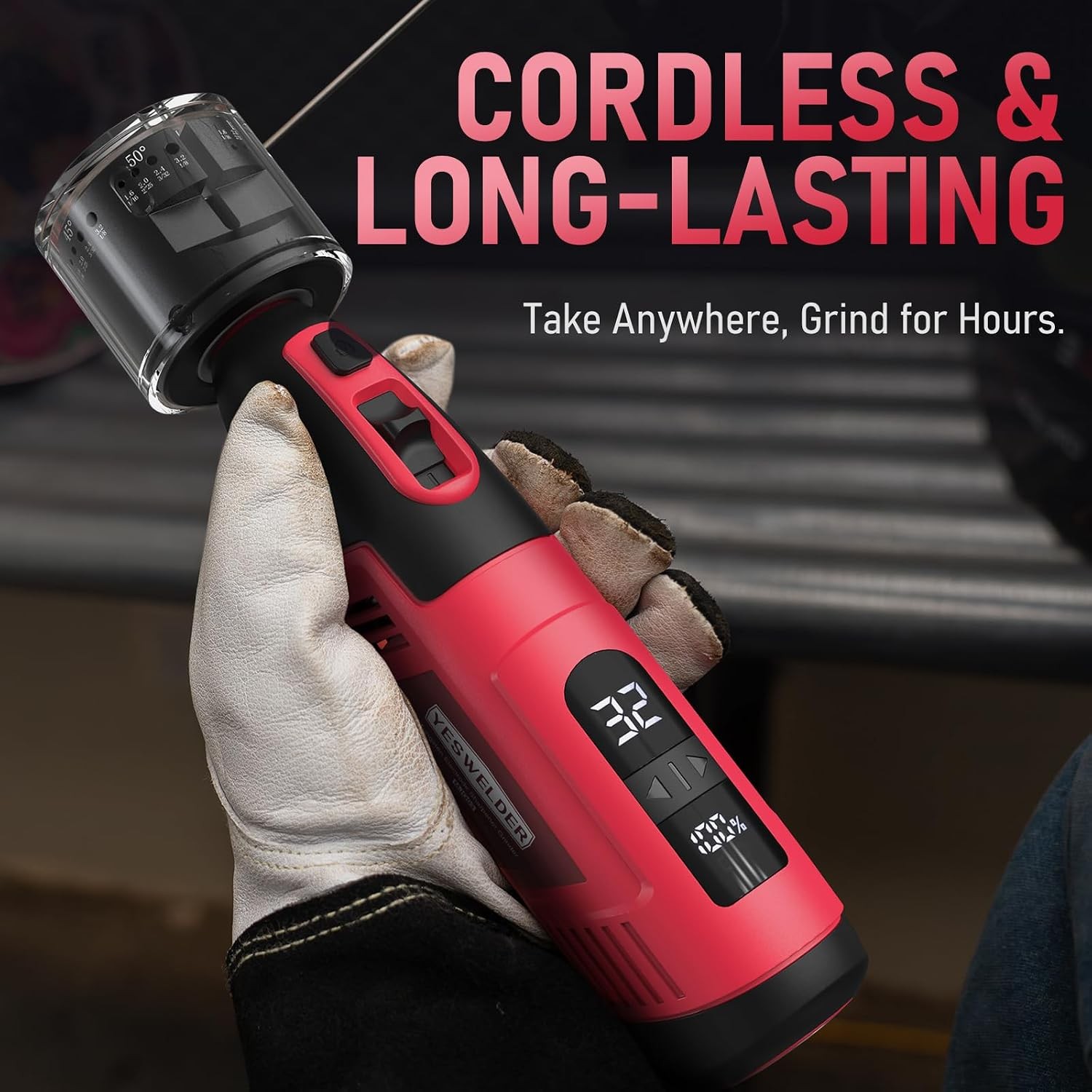 Tungsten Electrode Sharpener Grinder for TIG Welding, Handheld Electric with LED Tungsten Electrode Sharpener Grinder for TIG Welding, Handheld Electric with LED