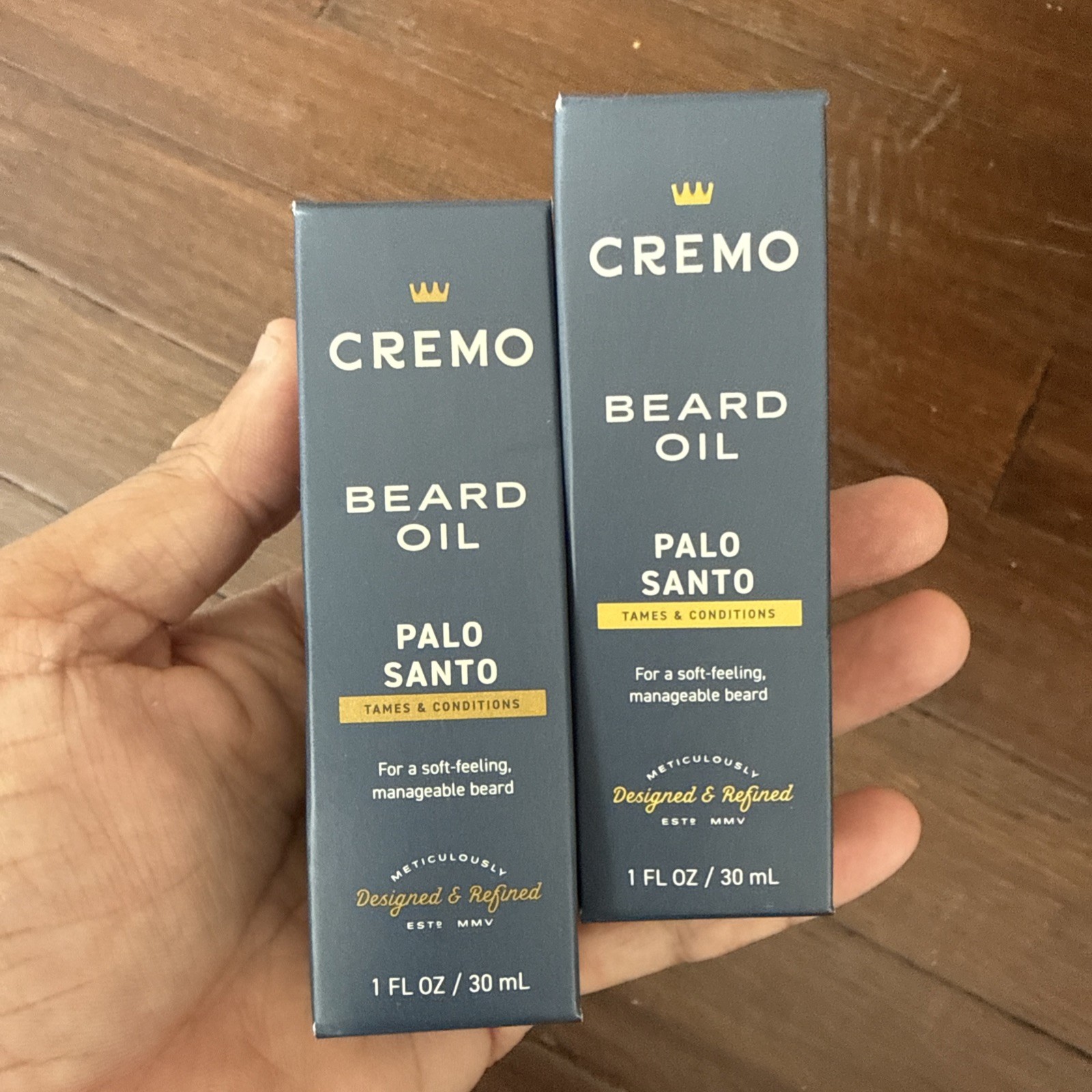 Set Of 2 Cremo Palo Santo Reserve Collection Beard Oil 1 oz (2 Pack) NEW SEALED Set Of 2 Cremo Palo Santo Reserve Collection Beard Oil 1 oz (2 Pack) NEW SEALED