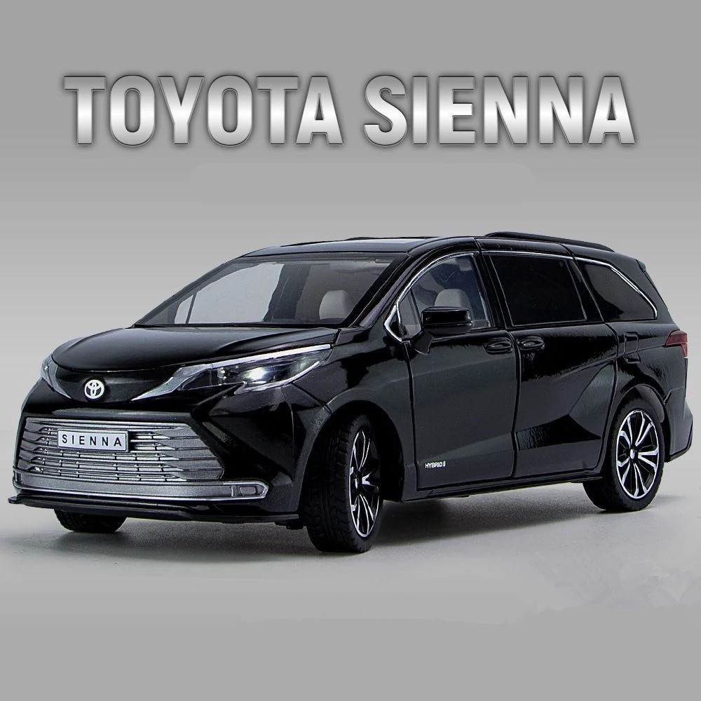 1:24 TOYOTA Sienna MPV Van Alloy Diecast Car Model Sound & Light Gift Toy NEW 1:24 TOYOTA Sienna MPV Van Alloy Diecast Car Model Sound & Light Gift Toy NEW