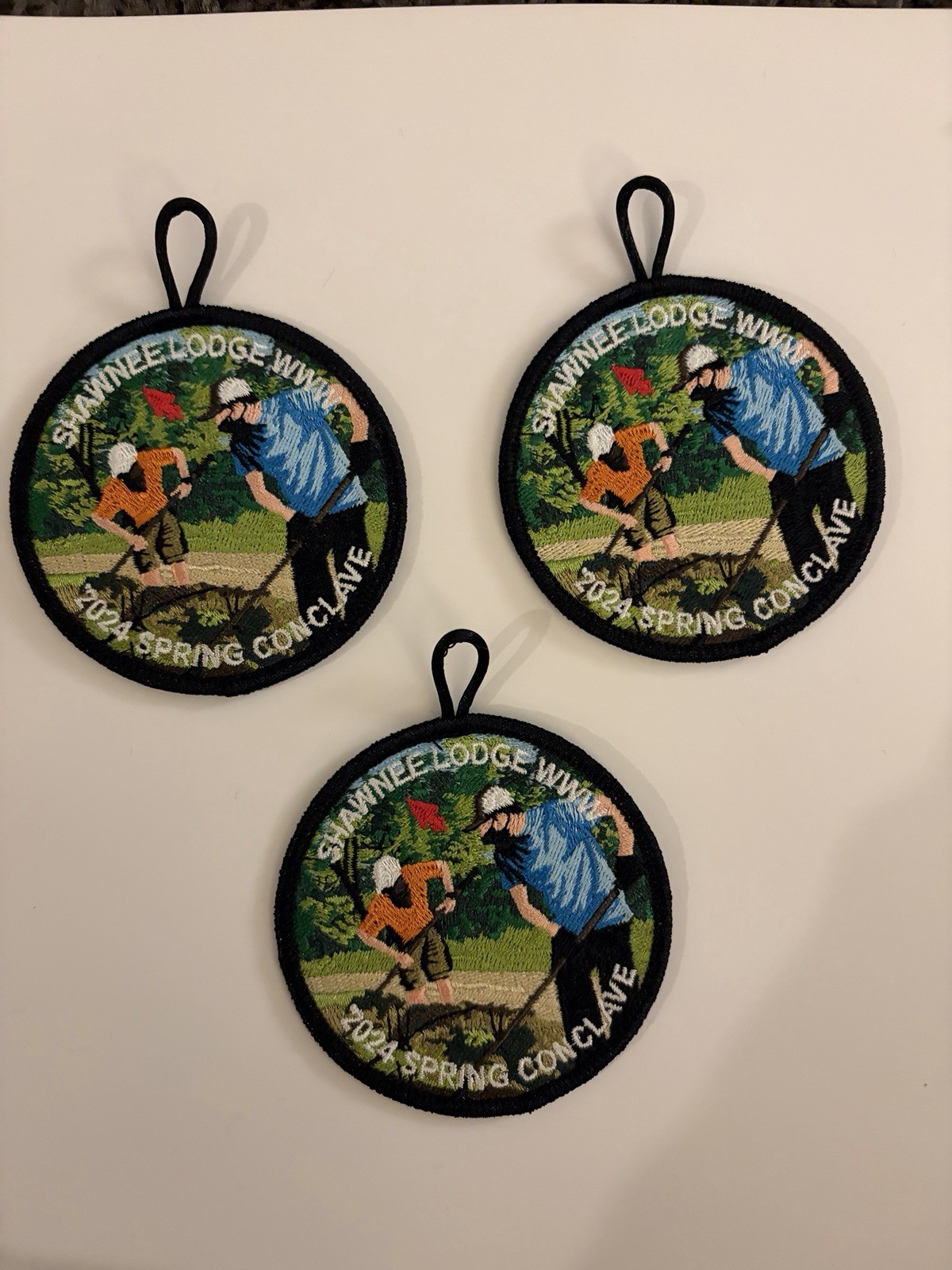 SET OF 3 - 2024 Shawnee Lodge Spring Conclave Event Patch - OA BSA scouting SET OF 3 - 2024 Shawnee Lodge Spring Conclave Event Patch - OA BSA scouting