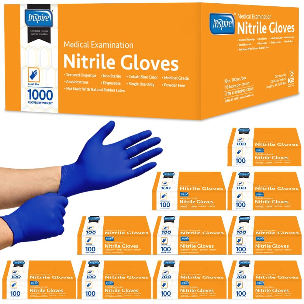 Cobalt Blue Nitrile Disposable Gloves 4.5 Nitrile Safety Medical Exam Cooking Cobalt Blue Nitrile Disposable Gloves 4.5 Nitrile Safety Medical Exam Cooking