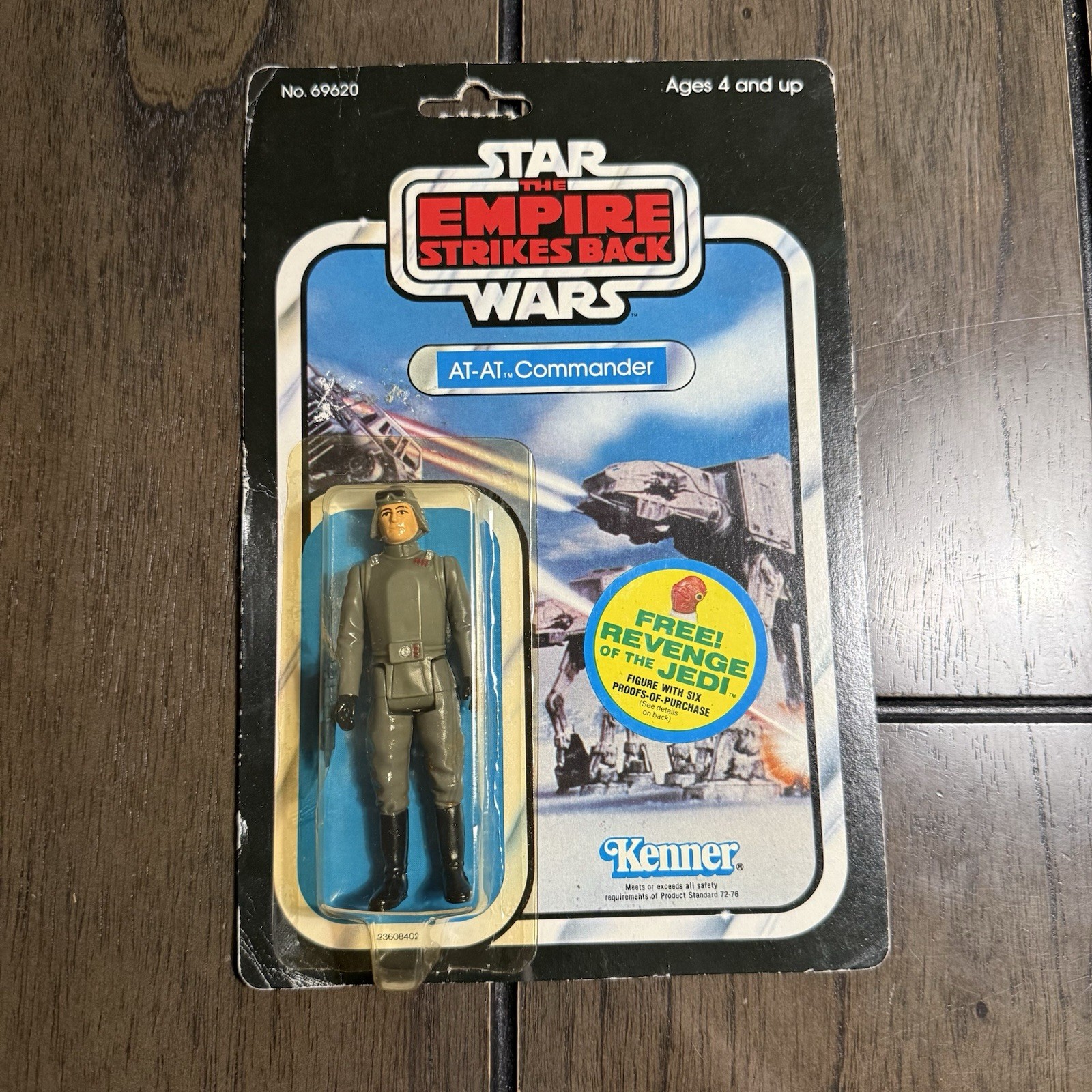 Vintage Star Wars Kenner AT-AT Commander 1981 MOC ESB 48B Card Revenge Sticker Vintage Star Wars Kenner AT-AT Commander 1981 MOC ESB 48B Card Revenge Sticker