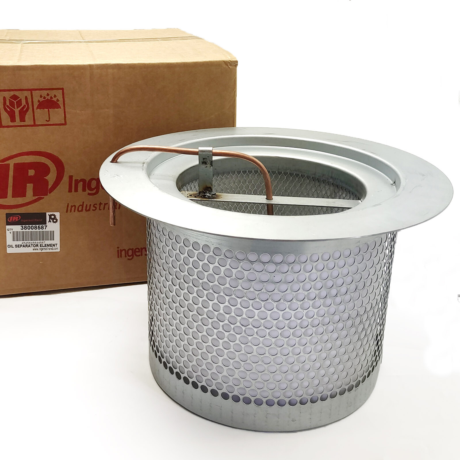 New Air oil Separator for Ingersoll Rand 38008587 Glass Fiber Material New Air oil Separator for Ingersoll Rand 38008587 Glass Fiber Material