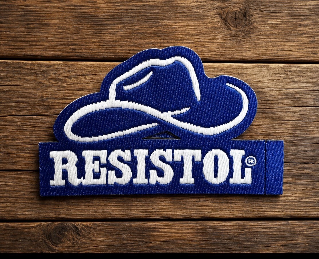 RESISTOL BLUE HAT PATCHE RESISTOL BLUE HAT PATCHE