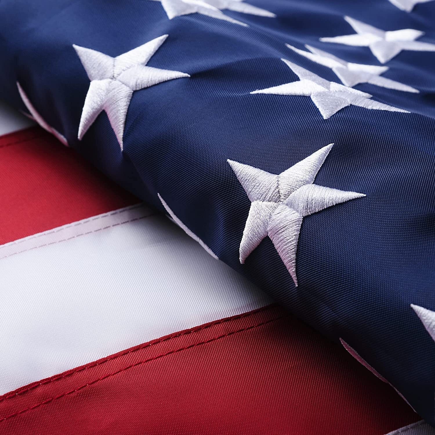 US American Flag 4x6 Made in Luxury Embroidered United States Flag Outdoor USA