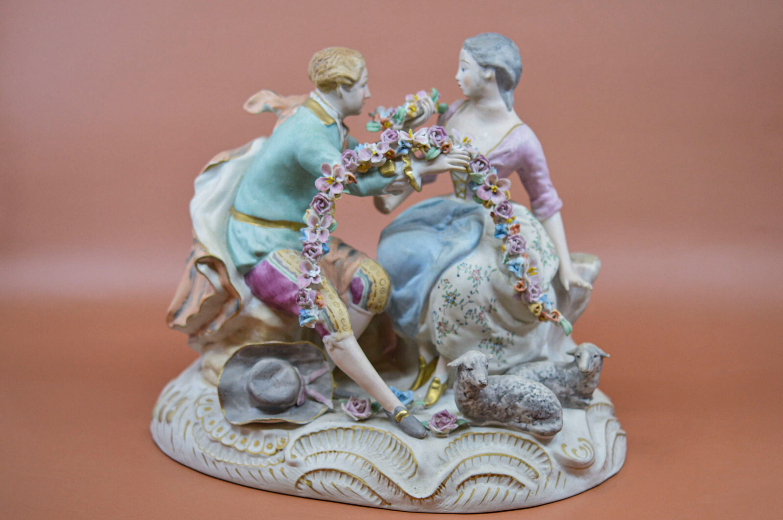 Vintage, Occupied Japan, porcelain , large statue, 9 x 10 inches