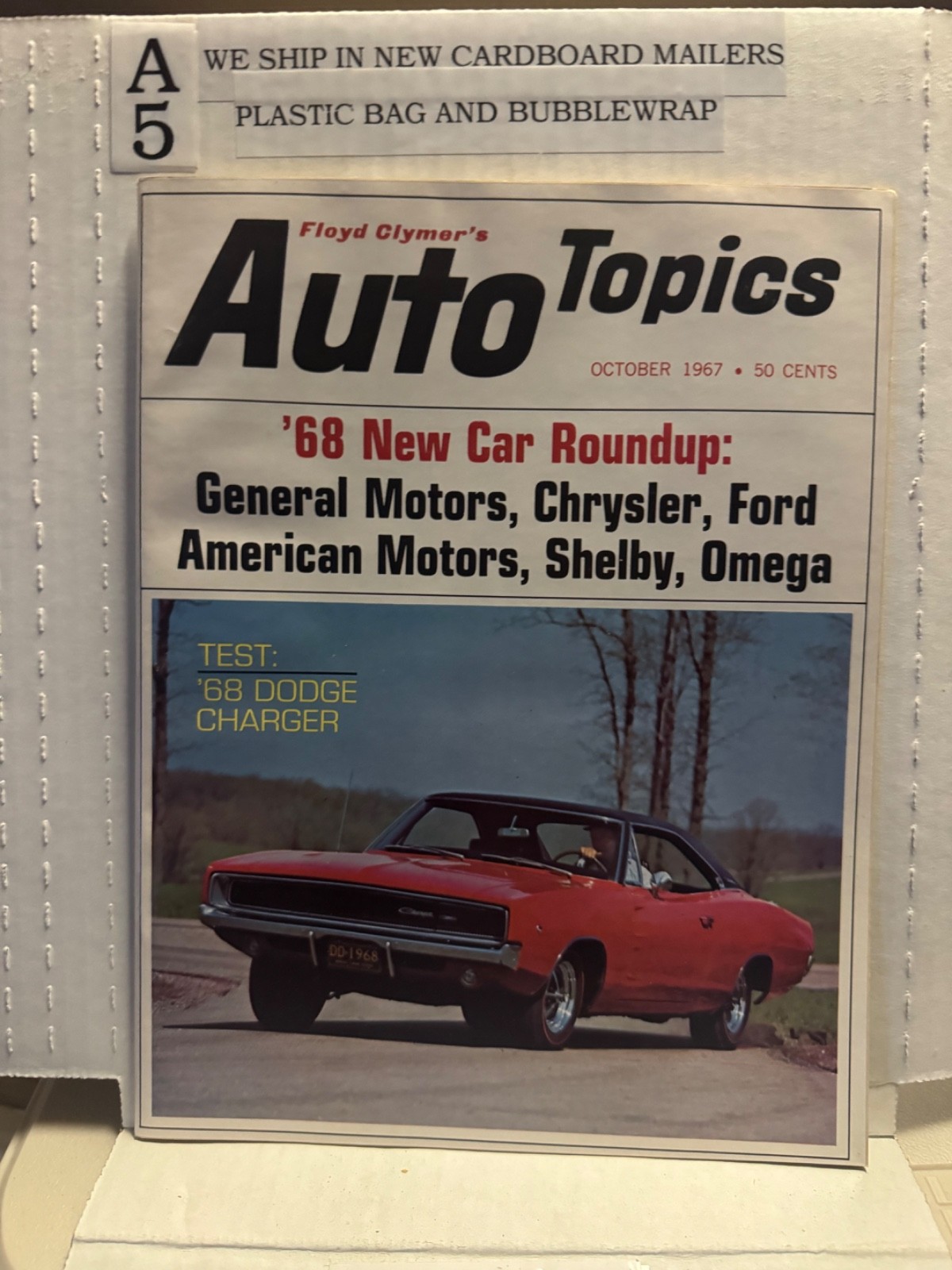 Vintage Auto Topics Magazine October 1967