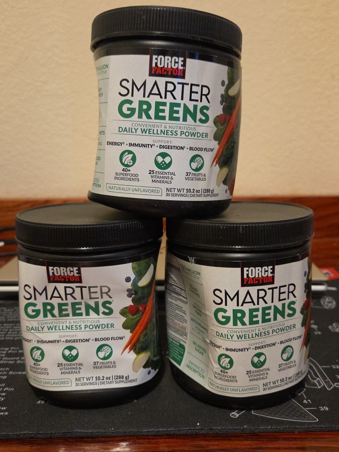 3x Force Factor Smarter Greens daily wellness powder 10.2 oz each MAY 2026 3x Force Factor Smarter Greens daily wellness powder 10.2 oz each MAY 2026