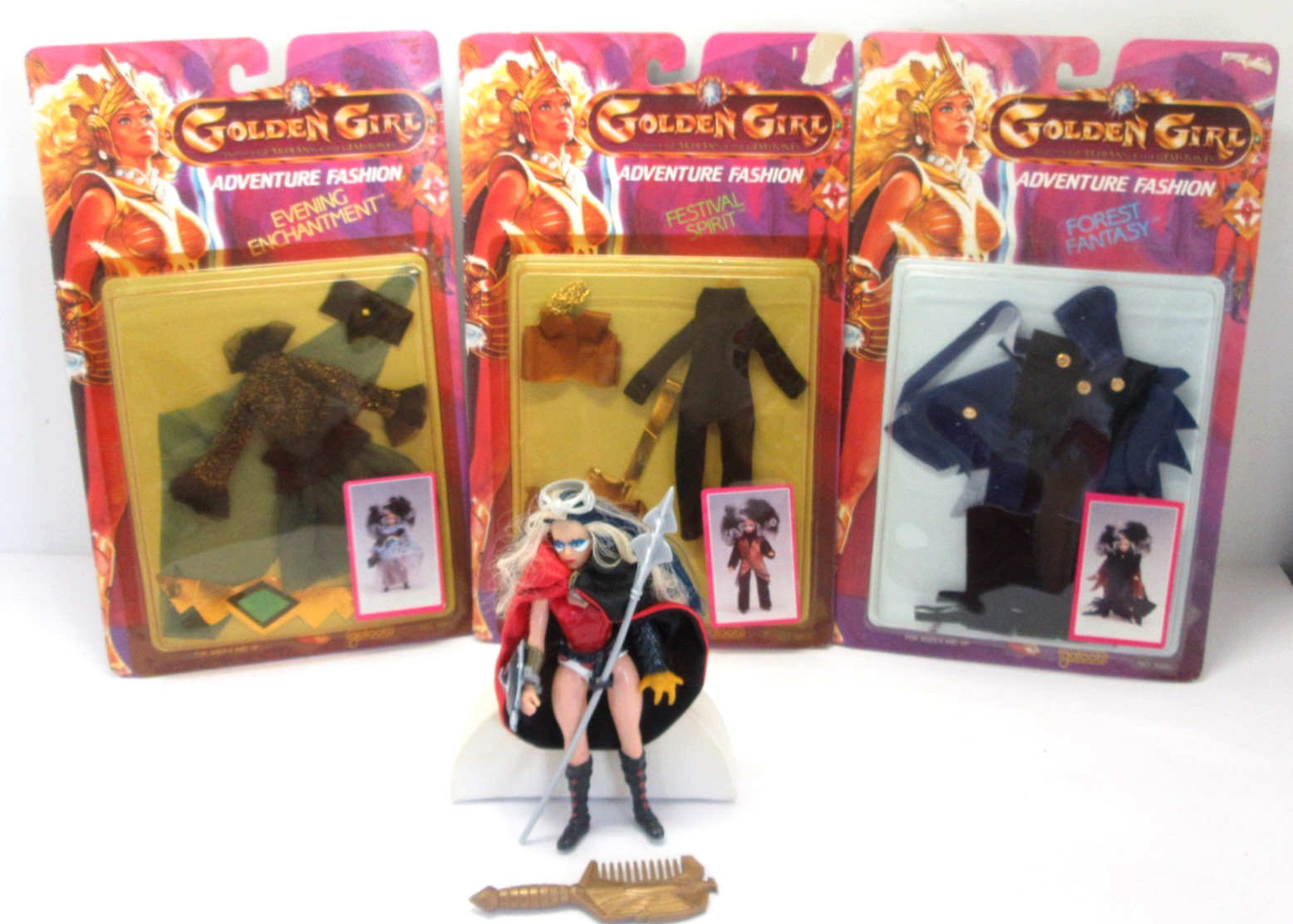 1984 Galoob Golden Girl Vultura & 3 Adventure Fashions 1980s Action Figure