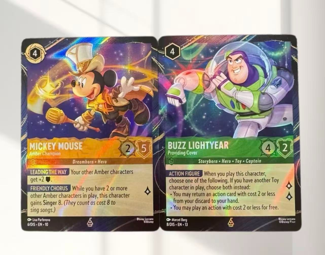 Disney Lorcana Hong Kong Promo Mickey Mouse Exclusive 2Cards Set English Version Disney Lorcana Hong Kong Promo Mickey Mouse Exclusive 2Cards Set English Version