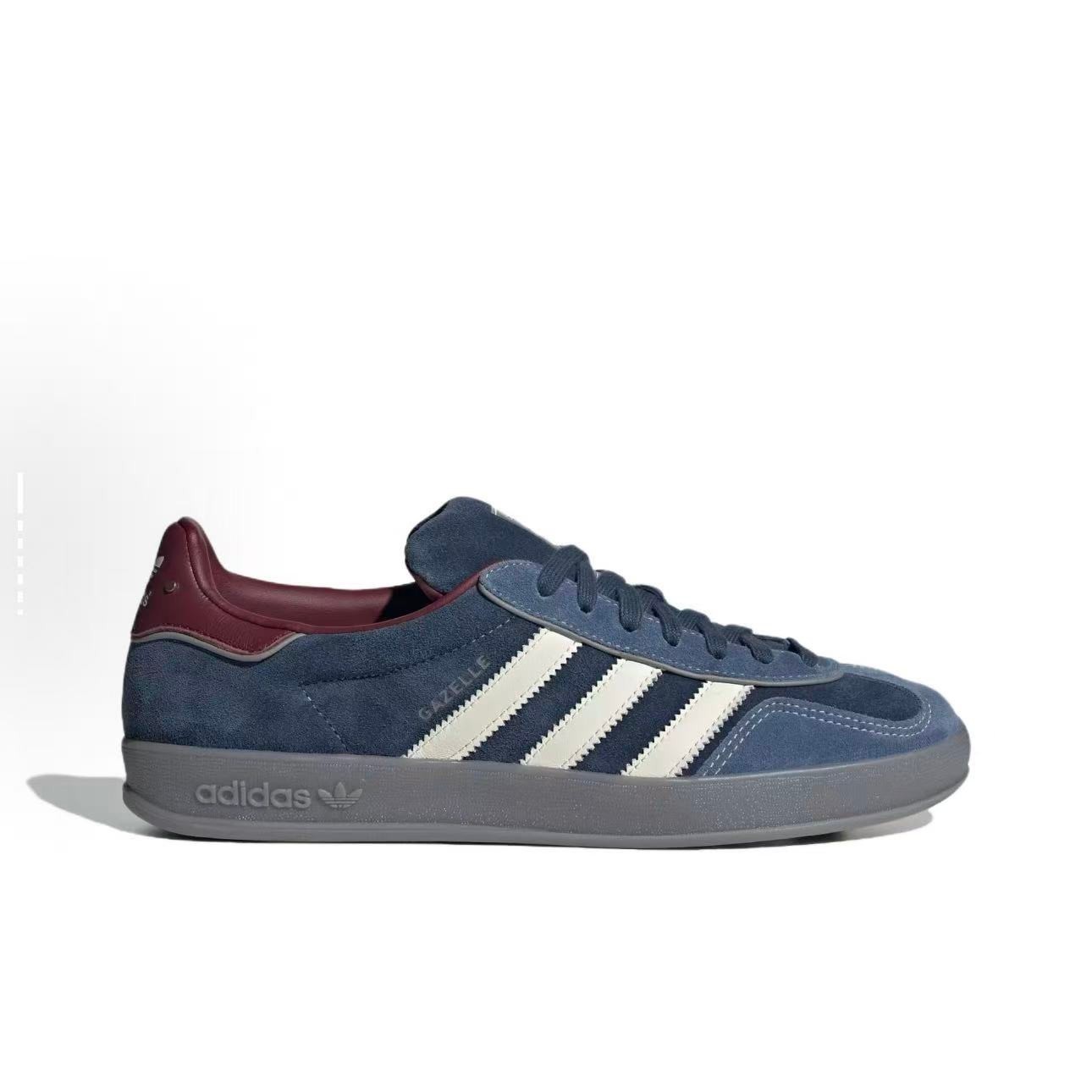 Adidas Gazelle Indoor Crew Navy Burgundy ID1008 Brand New In Box