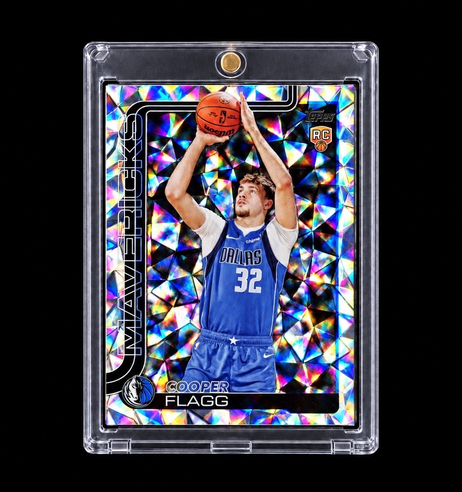 COOPER FLAGG ROOKIE DIAMOND REFRACTOR Topps RC Silver 2025-26 MAVERICKS