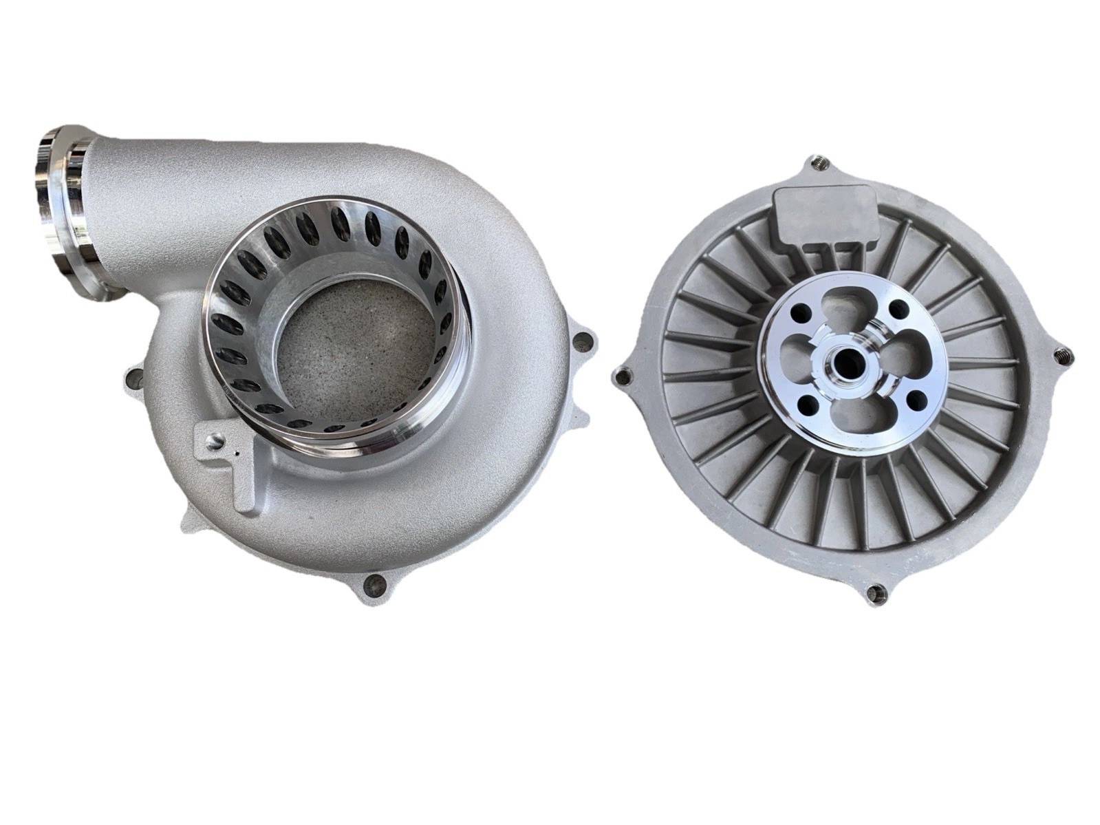 94~97 Ford Powerstroke 7.3L TP38 Upgraded Compressor Housing And Backing Plate 94~97 Ford Powerstroke 7.3L TP38 Upgraded Compressor Housing And Backing Plate