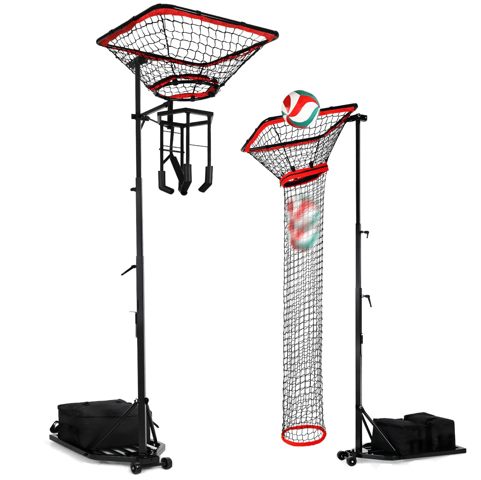 Volleyball Setter & Spike Trainer, Adjustable Height 93\