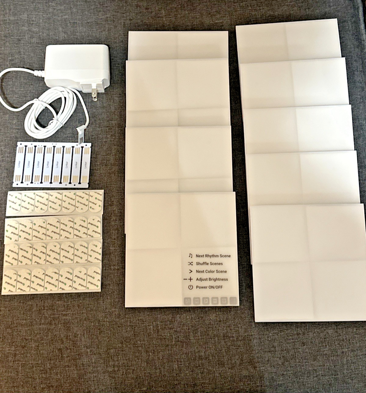 -NEVER USED-Nanoleaf Canvas NL29- Squares -9PK Smart LED Light Panels
