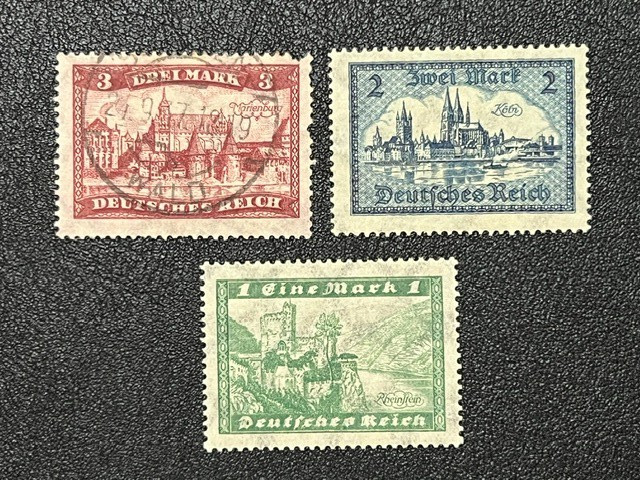 Germany 1924 #337-339 Mint NH, Mint H & Used LE729 Germany 1924 #337-339 Mint NH, Mint H & Used LE729