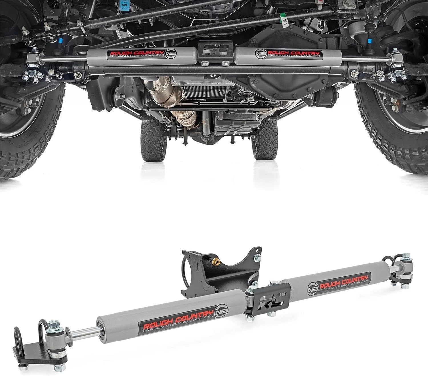 N3 Dual Steering Stabilizer for 05-24 Ford Super Duty - 8749130