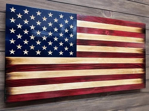 Wooden American Flag Wall Art,Farmhouse Decor,Perfect for Weddings New Year Gift Wooden American Flag Wall Art,Farmhouse Decor,Perfect for Weddings New Year Gift