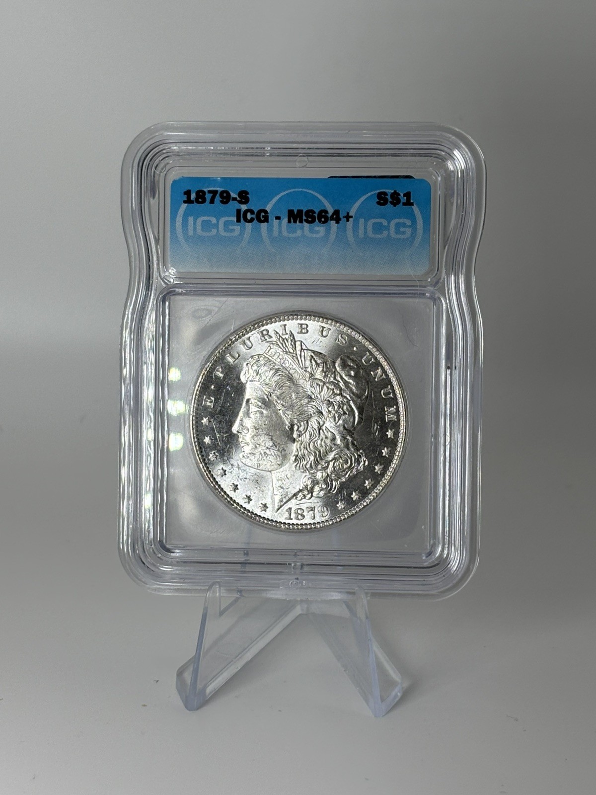 Morgan Silver Dollar 1879 San Francisco Mint ICG MS64 Beautiful Frosty White #29 Morgan Silver Dollar 1879 San Francisco Mint ICG MS64 Beautiful Frosty White #29