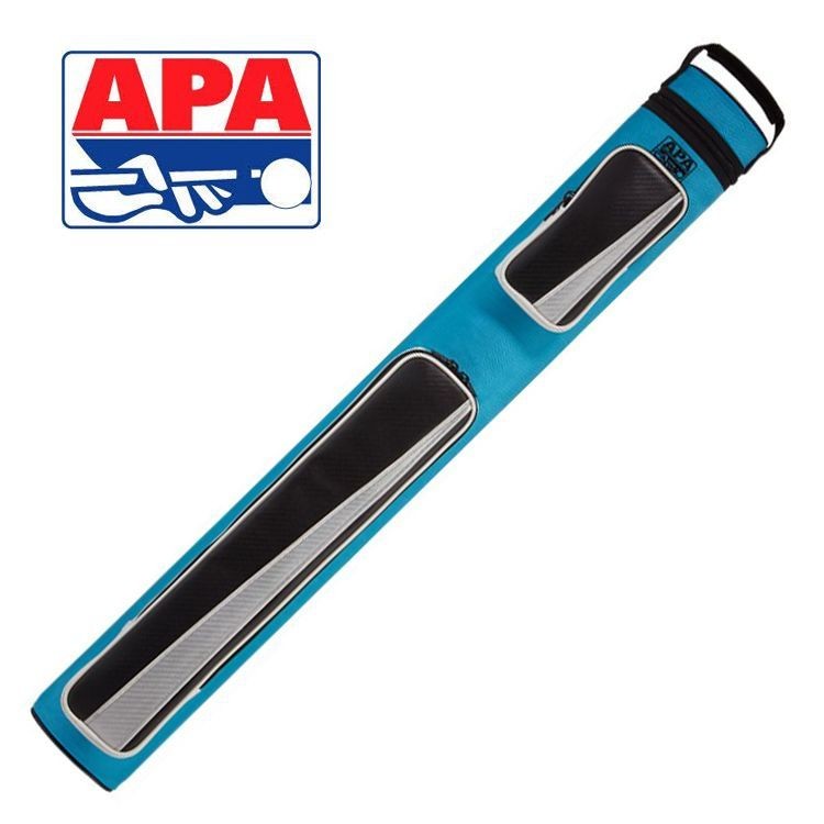 APA APACX22F 2 Butt 2 Shaft Cue Case, Vinyl, Oval, Lightweight, 33In