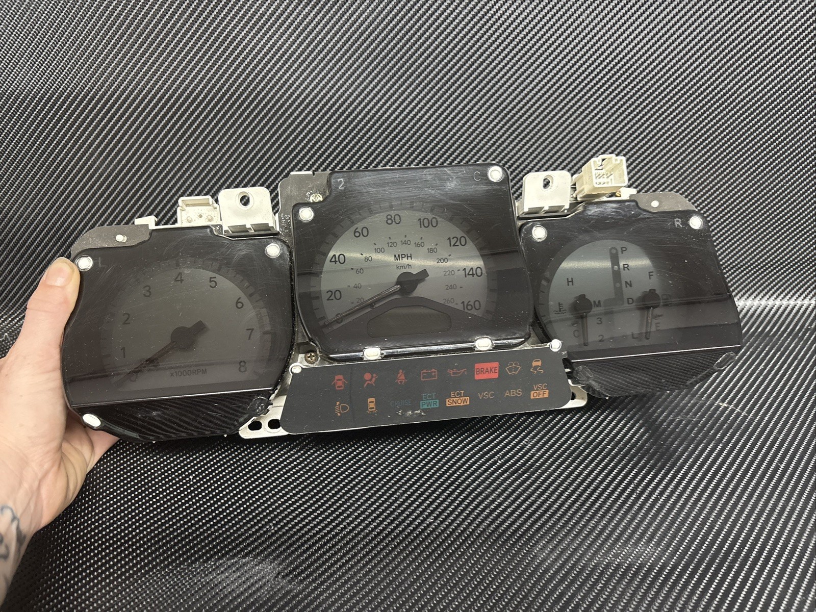 Toyota Aristo JZS161 V300 Turbo Speedometer Gauge Cluster 83800-3A190 OEM Toyota Aristo JZS161 V300 Turbo Speedometer Gauge Cluster 83800-3A190 OEM