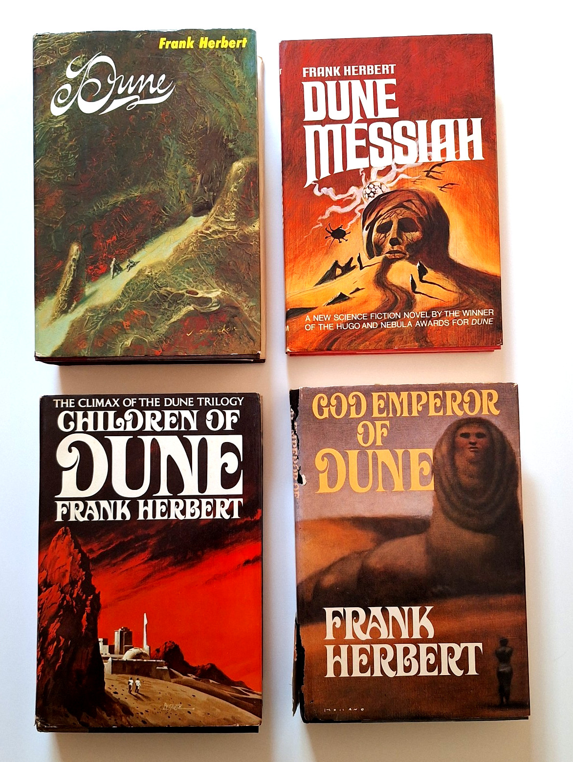 DUNE Vintage Book Club Editions First 4 Hardcover