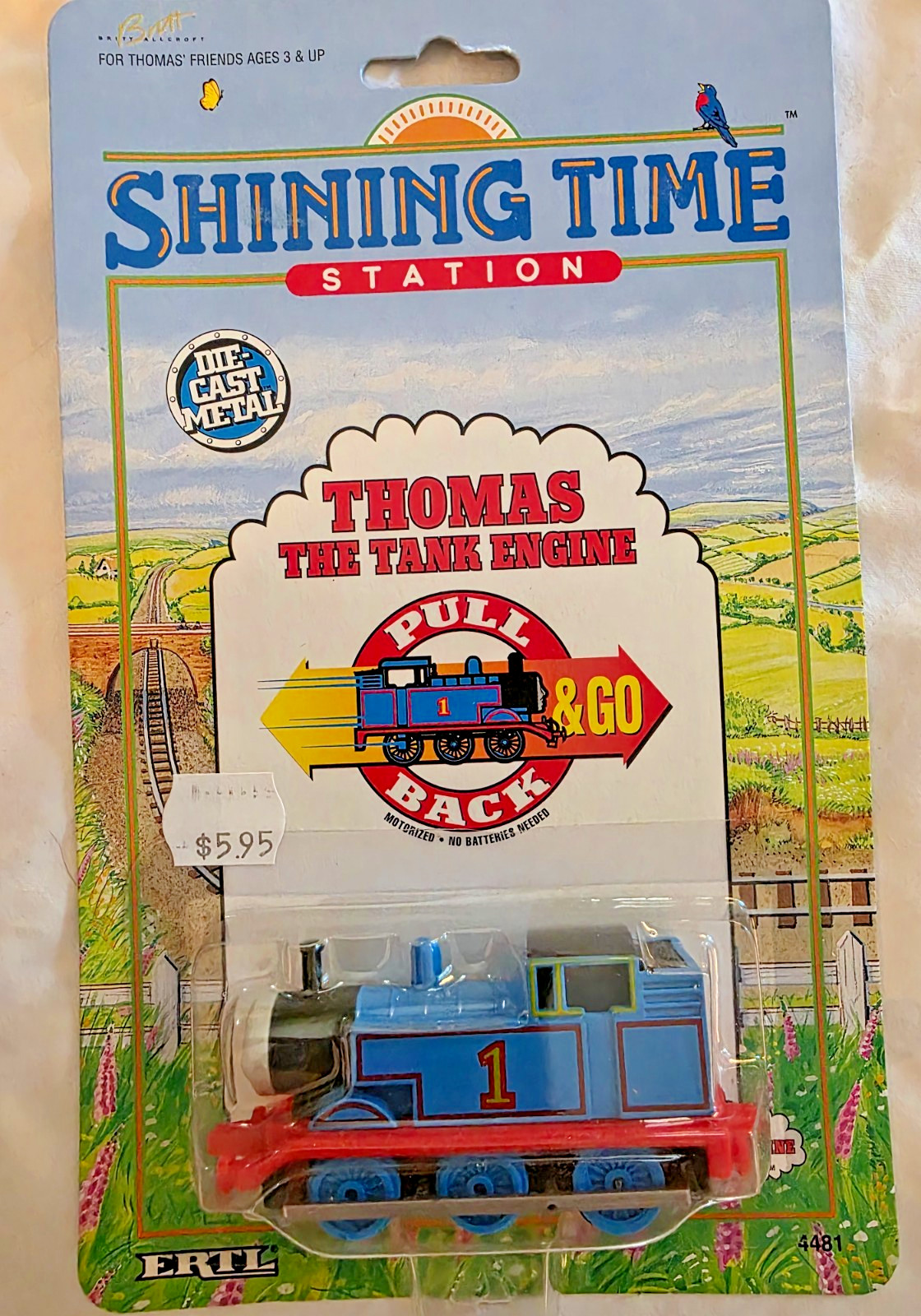 1993 ERTL 4481 Thomas & Friends Tank Engine Diecast Metal Pull Back & Go SEALED 1993 ERTL 4481 Thomas & Friends Tank Engine Diecast Metal Pull Back & Go SEALED