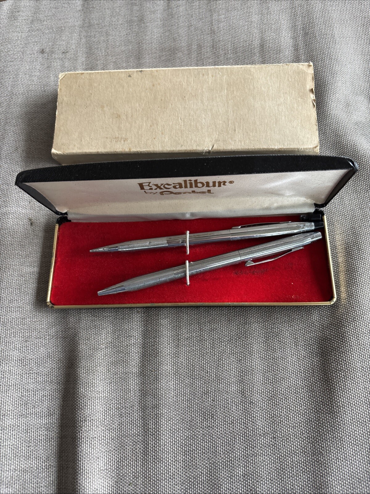 Nice Pentel Excalibur Collectable Lot Of 2 Pens Original Box Used Nice Pentel Excalibur Collectable Lot Of 2 Pens Original Box Used