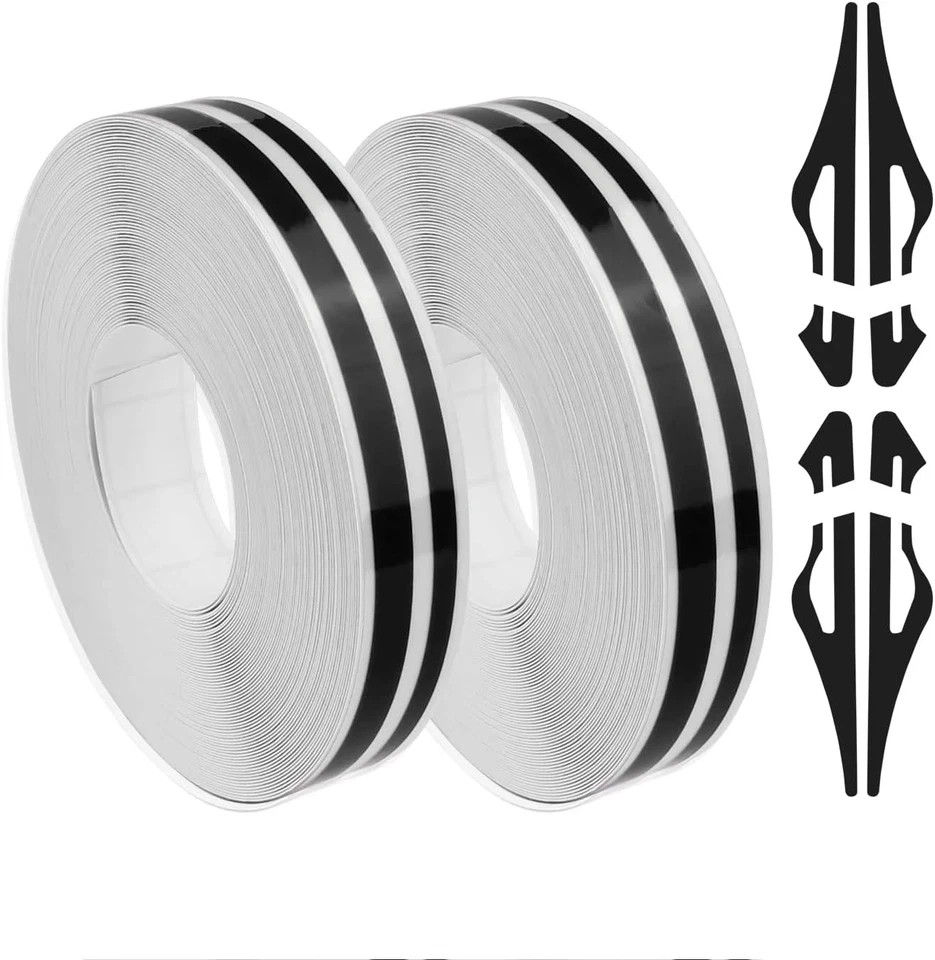2X 32Feet Vinyl Pinstriping Pin Stripe Double Line Car Tape Decal Sticker 1/6