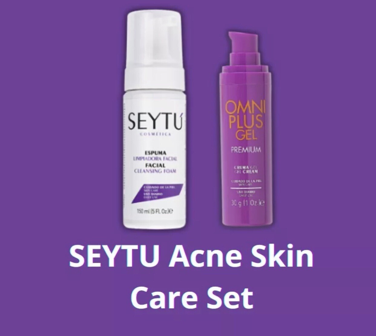 SEYTU Acné Set OML PLUS Premium Gel And Facial Cleansing Foam SEYTU Acné Set OML PLUS Premium Gel And Facial Cleansing Foam
