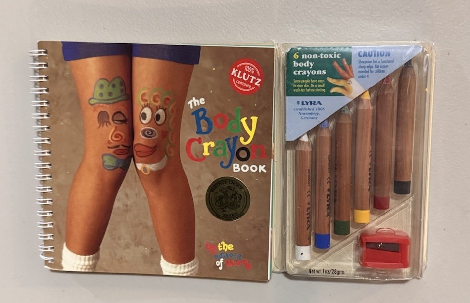 Klutz The Body Crayon Book 1999 Edition Spiral Bound Tattoo Art - Rare Vintage Klutz The Body Crayon Book 1999 Edition Spiral Bound Tattoo Art - Rare Vintage