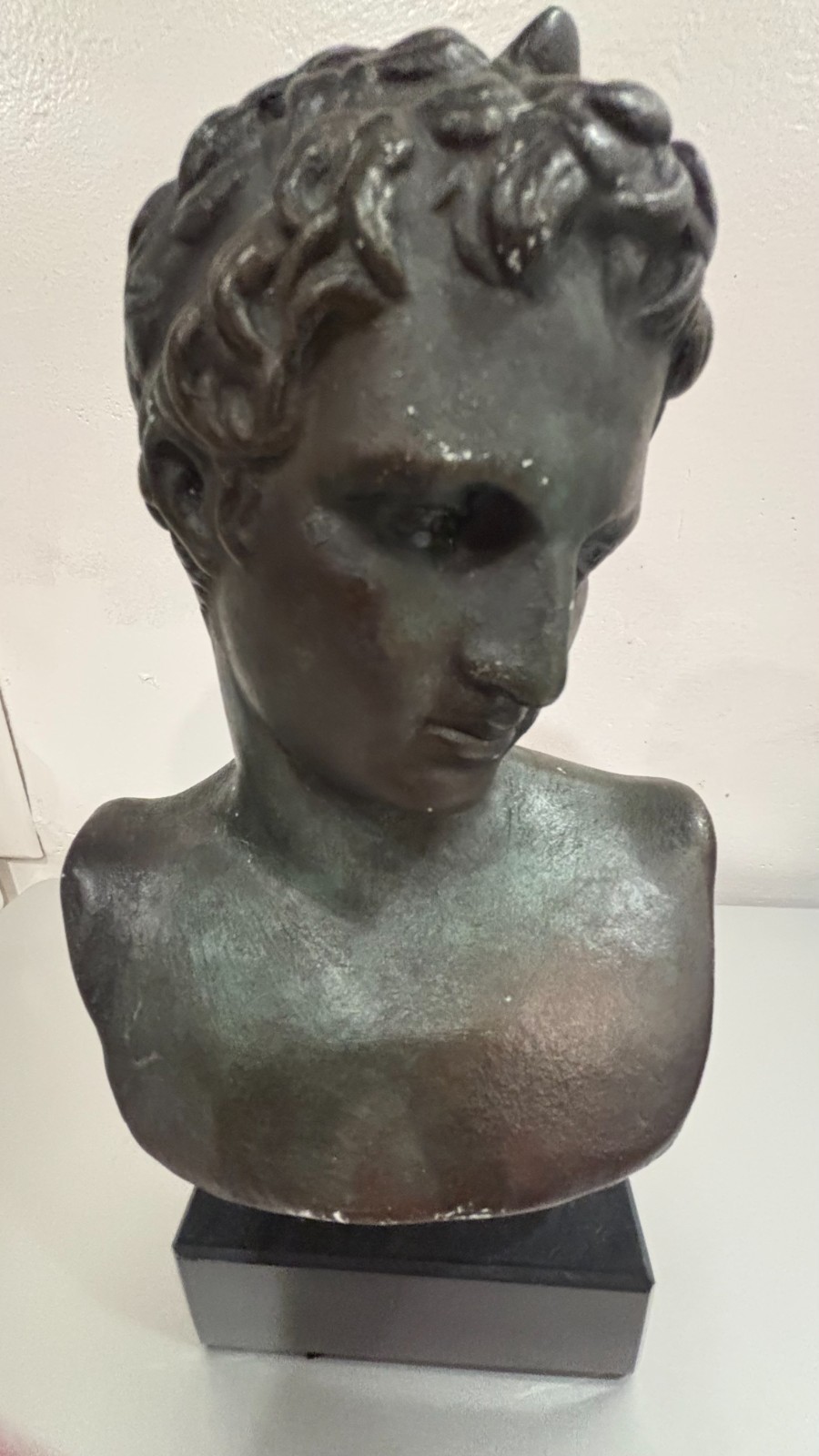 Greek Roman Sculpture, Youth Head Bust, Ephebe of Marathon Greek Roman Sculpture, Youth Head Bust, Ephebe of Marathon