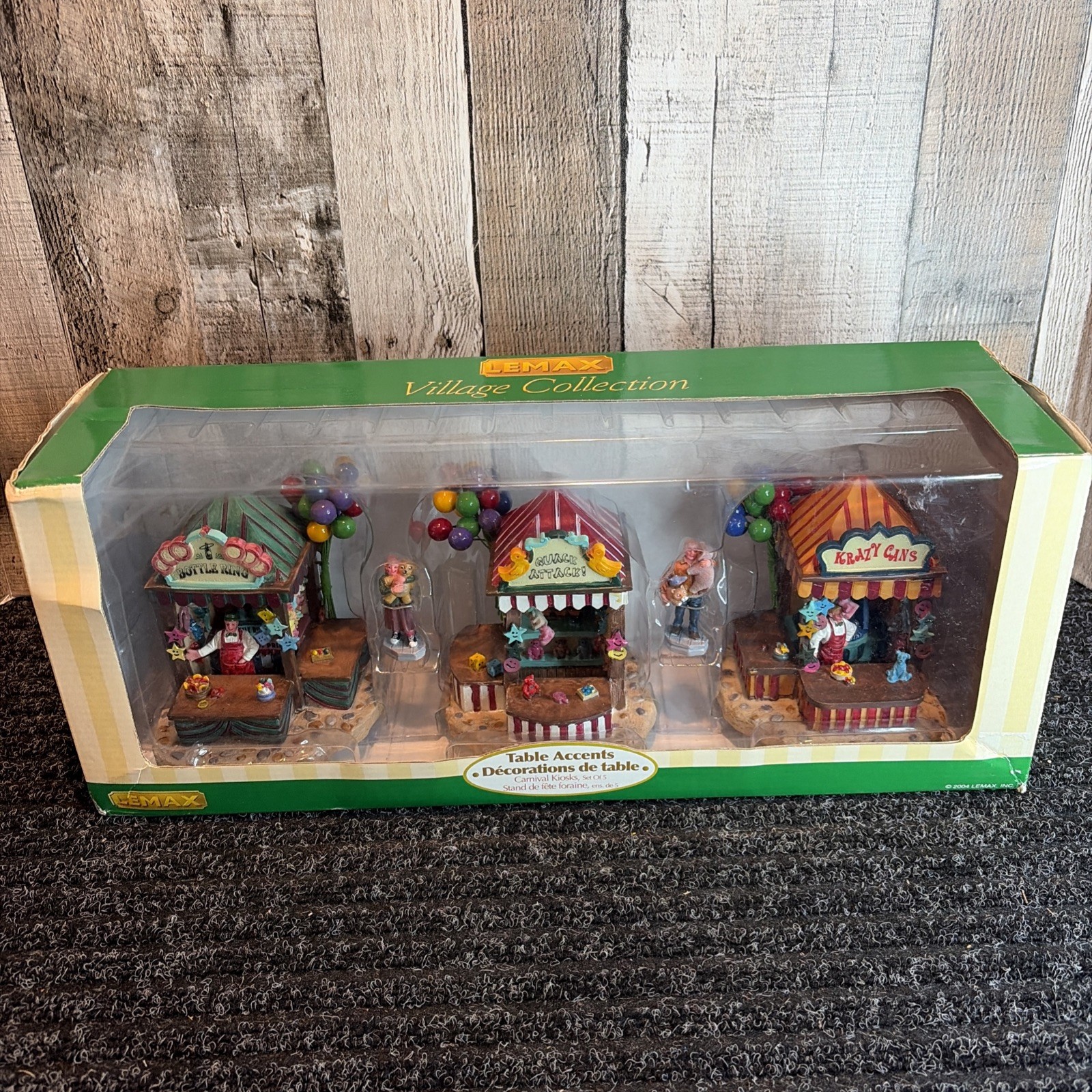 Lemax Village Collection Carnival Kiosks Table Accents #43440 5 Pieces New Lemax Village Collection Carnival Kiosks Table Accents #43440 5 Pieces New