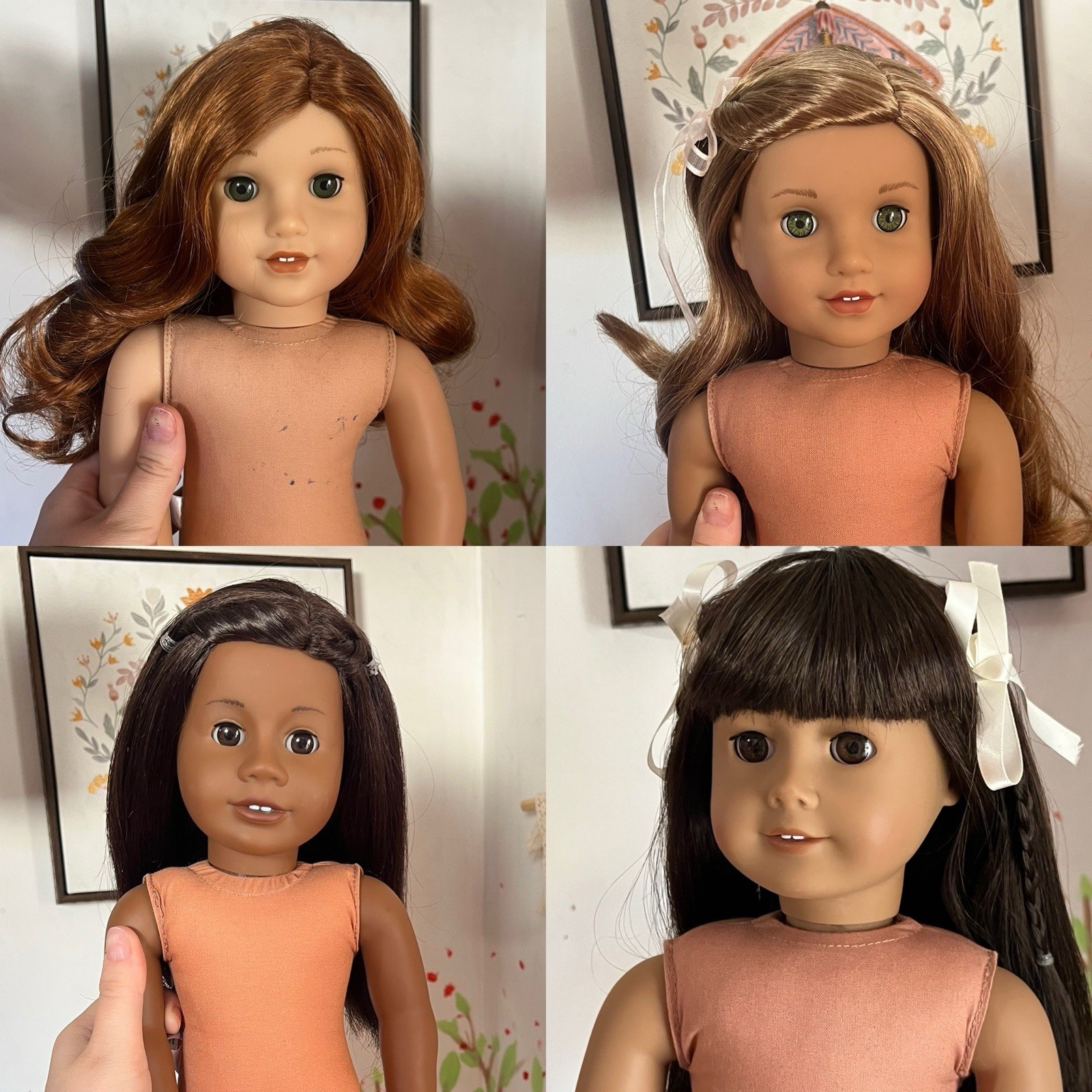 Lot Of Four American Girl Dolls Blaire Wilson, Lea Clark, Tm #2, Tm #31