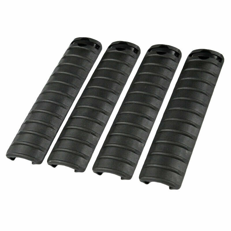 Tactical Picatinny Rail Covers 4pcs Protector Rail Panel Ribbed Tactical Picatinny Rail Covers 4pcs Protector Rail Panel Ribbed