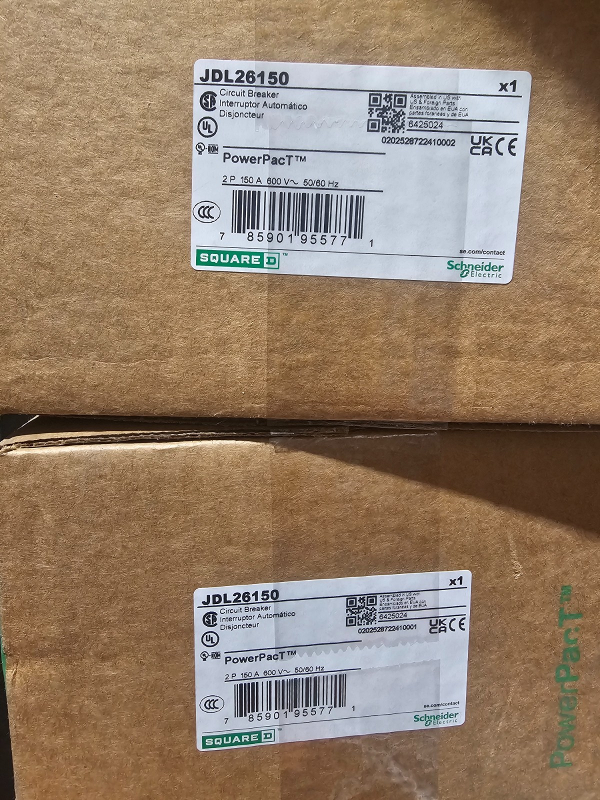 Schneider Electric PowerPact Series - JDL26150 Molded Circuit Breaker