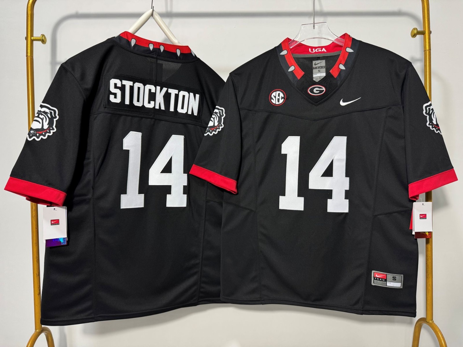 New Men's Gunner Stockton / Brock Bowers Georgia Bulldogs All Stitched Jersey New Men's Gunner Stockton / Brock Bowers Georgia Bulldogs All Stitched Jersey