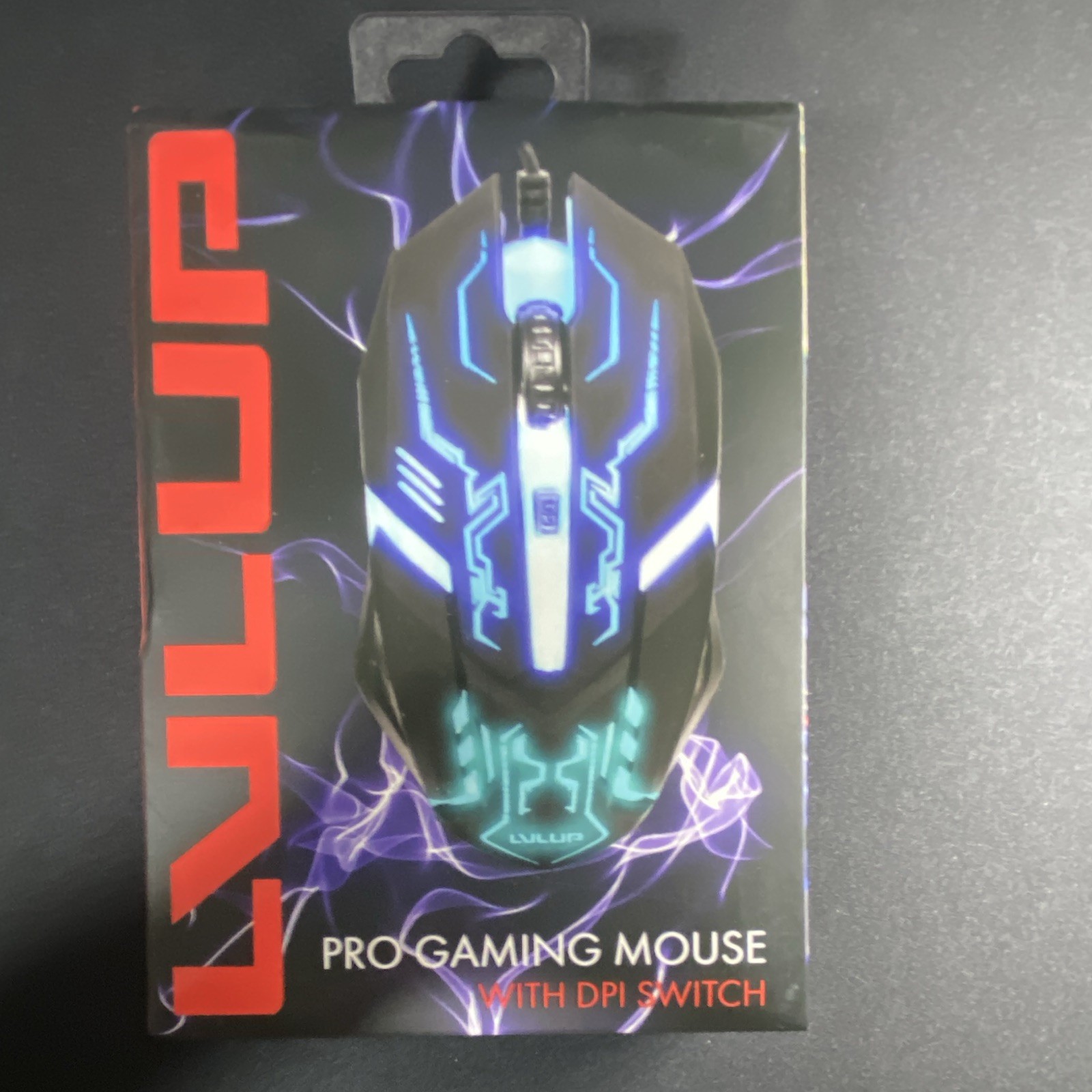 LVLUP Pro Gaming Optical Mouse Adjustable DPI LED Lighting Scroll Wheel Black LVLUP Pro Gaming Optical Mouse Adjustable DPI LED Lighting Scroll Wheel Black
