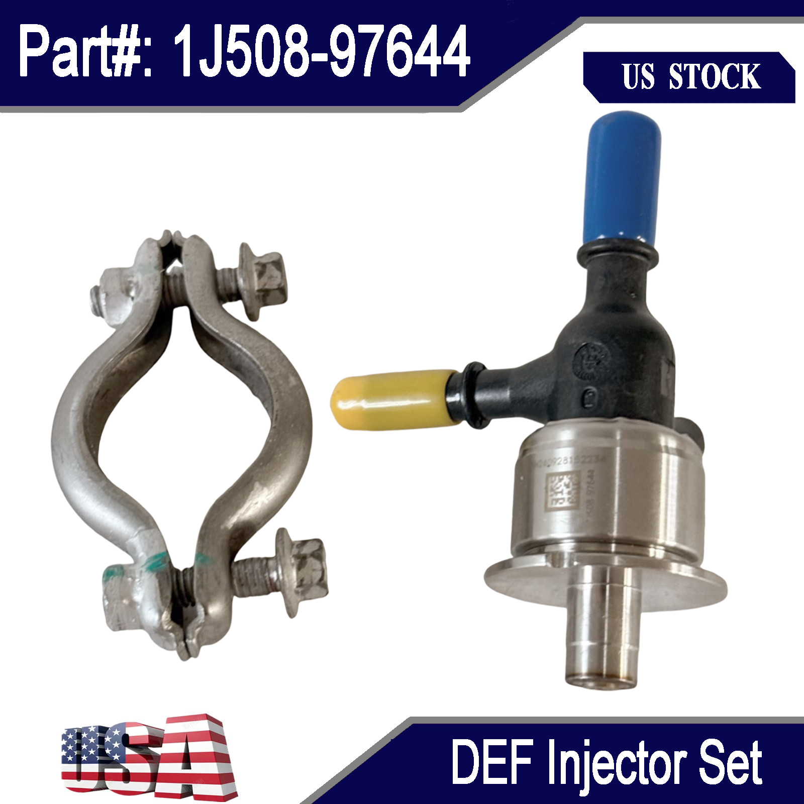 1J508-97644 DEF Fuel Injector Kit Fit For Kubota M7-151 M7-152 SVL95-2S SVL97-2