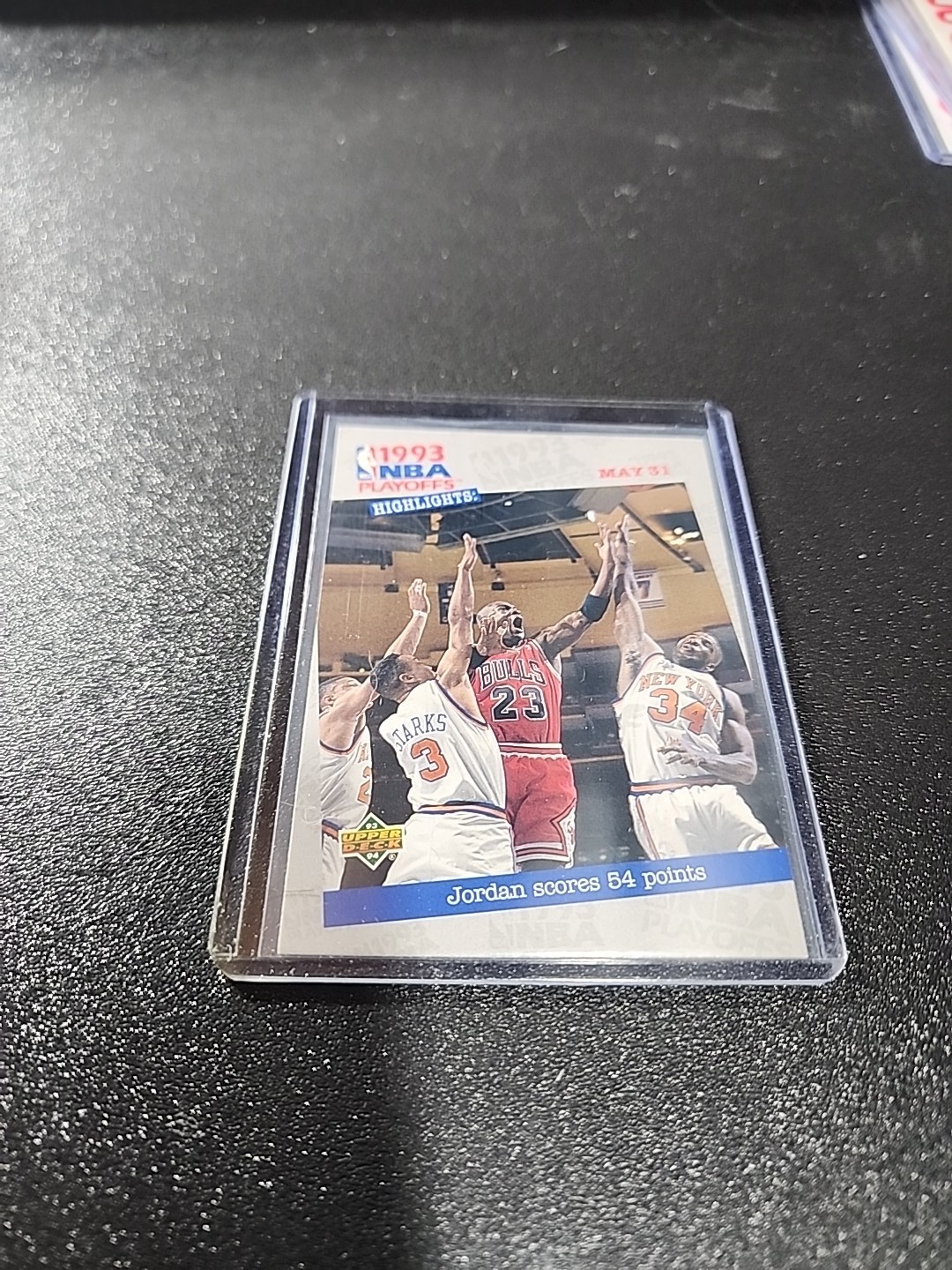 1993-94 Upper Deck - NBA Playoffs Highlights Michael Jordan #193 1993-94 Upper Deck - NBA Playoffs Highlights Michael Jordan #193